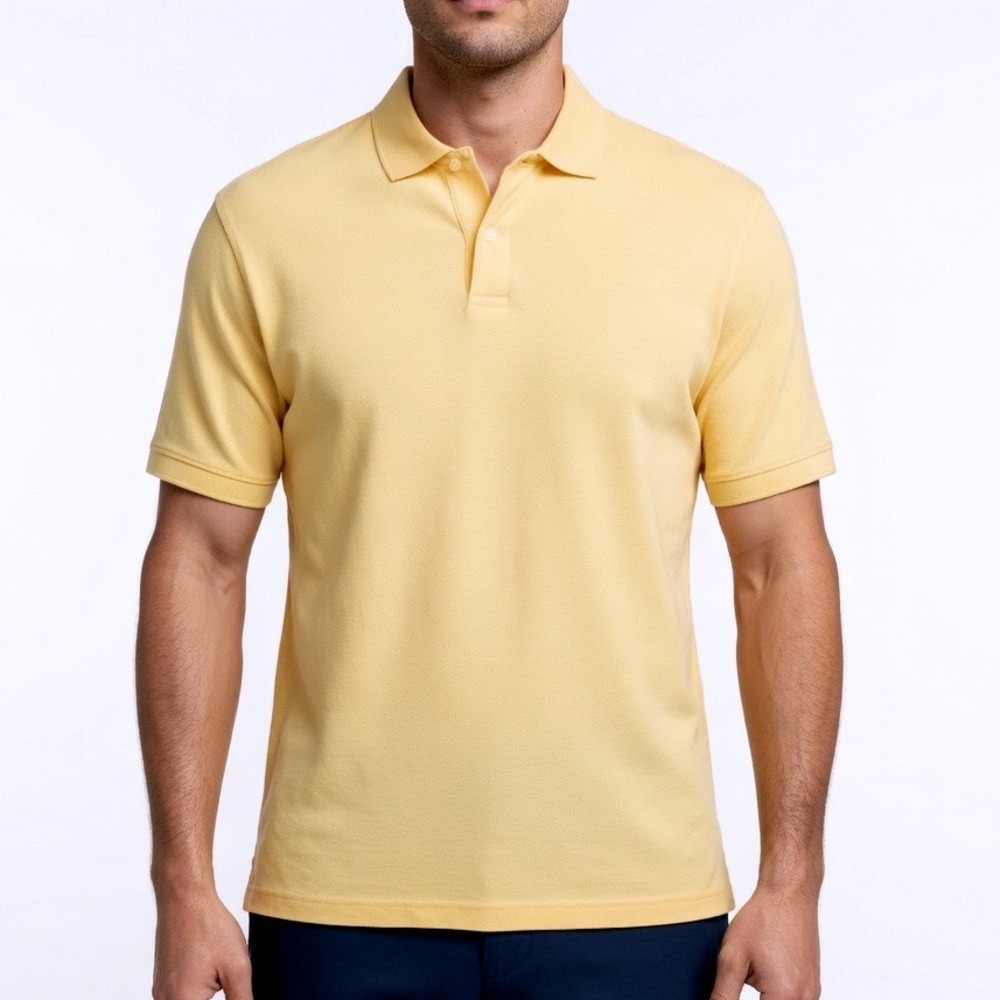 Tricots St Raphael Mens XL Polo Shirt Maize Yellow Short Sleeve NWT ZR3850C